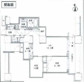 富久クロスコンフォートタワー(Tomihisa Cross)  28階 間取り図