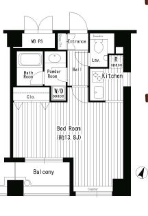 Wat's白金 301 間取り図