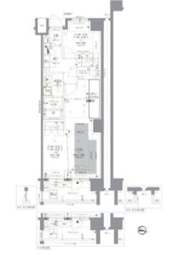 ドゥーエ早稲田 706 間取り図