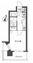 パレステュディオ渋谷ウエスト 4階 間取り図