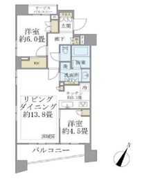 ブリリア日本橋浜町 10階 間取り図