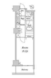 グレイスコート目黒 4階 間取り図