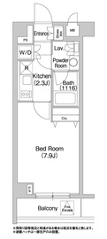 コンフォリア豊洲 413 間取り図