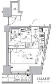 セジョリ西早稲田2 202 間取り図