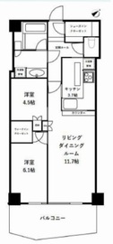 キャピタルマークタワー 10階 間取り図