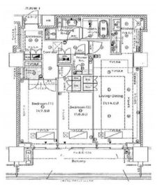 プラウド恵比寿ヒルサイドガーデン 3階 間取り図