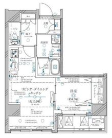 ディアレイシャス鶯谷 8階 間取り図