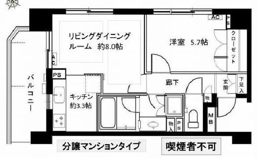 パルテール目黒青葉台 9階 間取り図