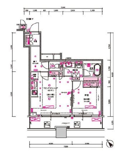 目黒第一マンションズ 1108 間取り図