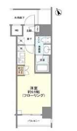 リビオレゾン新虎通り 6階 間取り図