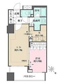 ザ・パークハウスアーバンス東五反田 11階 間取り図