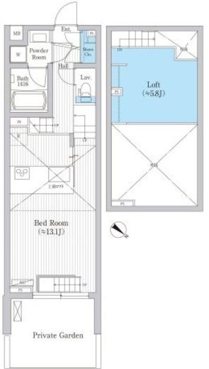 野沢ウッド 103 間取り図