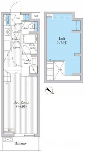 野沢ウッド 206 間取り図