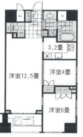 オーベルジュ日本橋 4階 間取り図