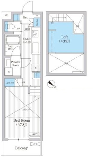 野沢ウッド 307 間取り図