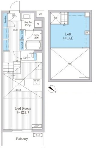 野沢ウッド 308 間取り図