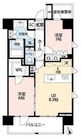 グランデバンセ御殿山ザ・レジデンス 2階 間取り図