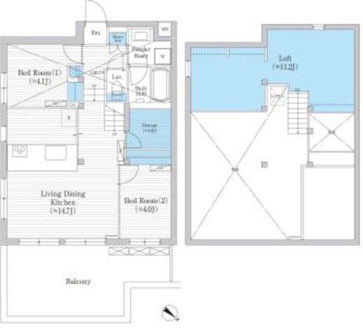 野沢ウッド 401 間取り図