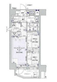 プレサンスジェネ浅草 4階 間取り図