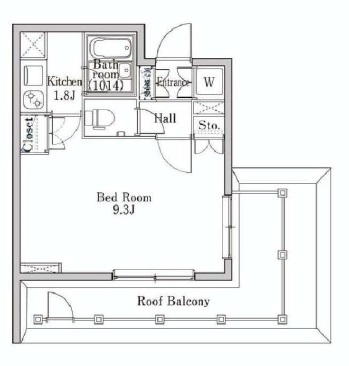 ラクラス学芸大学 410 間取り図