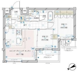 ザ・レジデンス駒込染井 101 間取り図