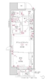 クレイシア文京本郷 802 間取り図