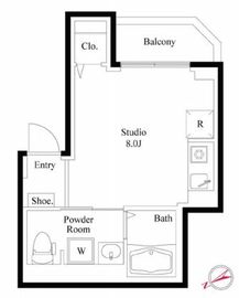 ティアラ代々木上原 301 間取り図