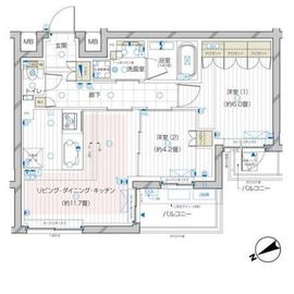 ザ・レジデンス駒込染井 302 間取り図