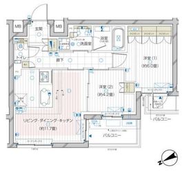 ザ・レジデンス駒込染井 302 間取り図