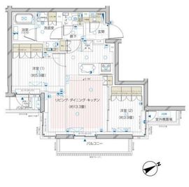 ザ・レジデンス駒込染井 303 間取り図