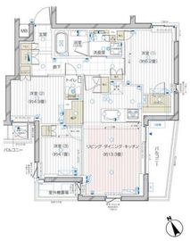 ザ・レジデンス駒込染井 505 間取り図