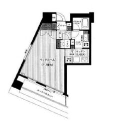 クオリア恵比寿ウエスト 9階 間取り図