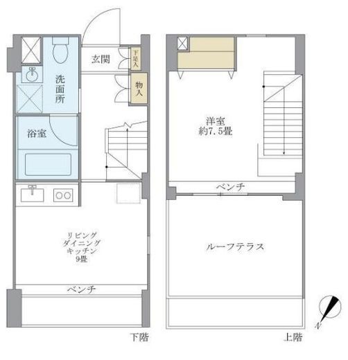 KDXレジデンス自由が丘 403 間取り図