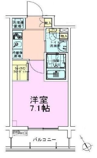 門前仲町レジデンス壱番館 502 間取り図