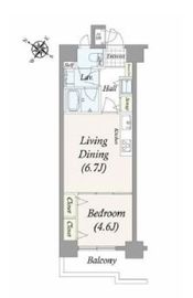 グランパレス南麻布仙台坂 805 間取り図