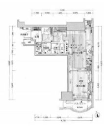 カルムインフォアームズ東京コア 2階 間取り図