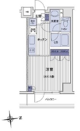 コンフォリア三田トロワ 404 間取り図