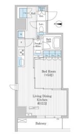 グレイスリヴィエール東京八丁堀 202 間取り図