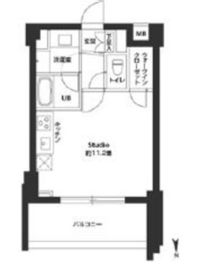 カスタリア自由が丘 207 間取り図