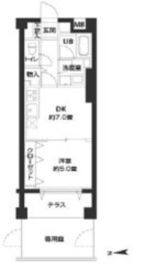 カスタリア自由が丘 108 間取り図