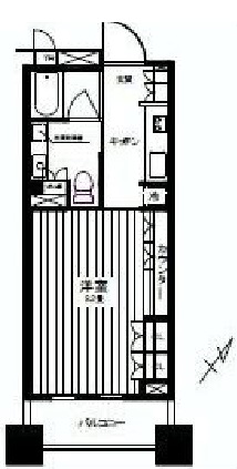 ブリリア銀座id 6階 間取り図