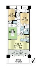 グランアルト豊洲 2階 間取り図