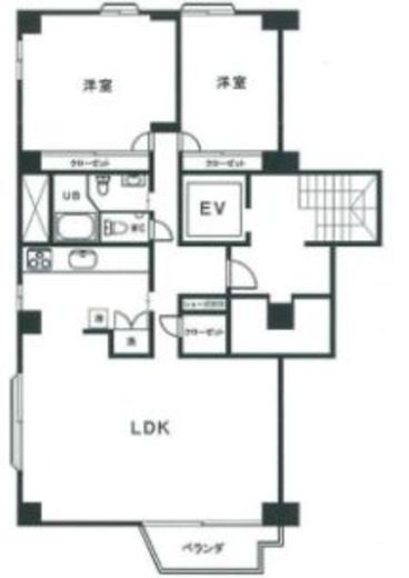 南青山第一マンションズ 7階 間取り図