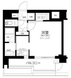 ジェノヴィア水天宮前スカイガーデン 1階 間取り図