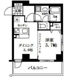 ルシェール赤坂 4階 間取り図