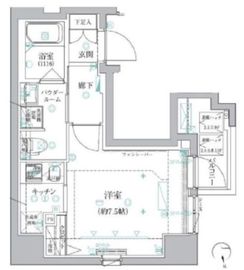 クレイシア新宿御苑前 4階 間取り図