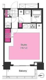 ブリリアイストタワー勝どき 26階 間取り図