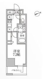 レジディア新御徒町2 701 間取り図