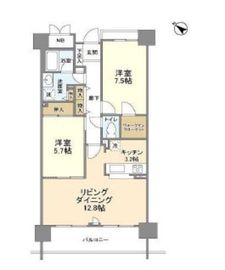 ブリリアントヨス 902 間取り図