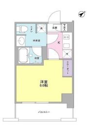 プラース千代田富士見 204 間取り図